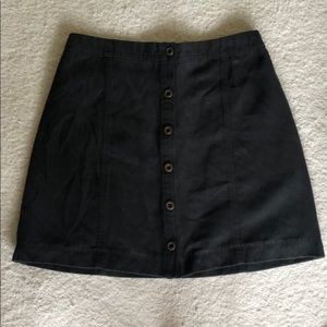 Hollister Black Suede Skirt